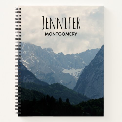 Alpine Mountains Country Nature Photo Notebook
