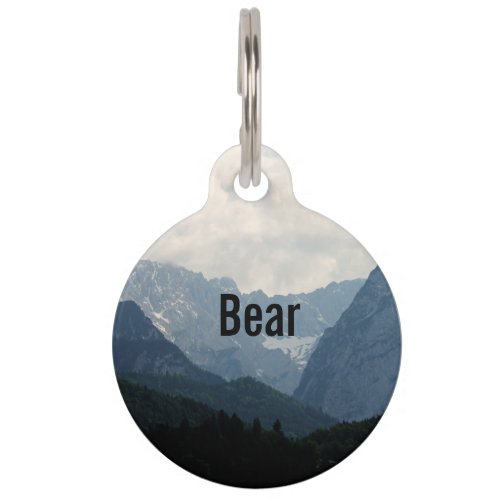 Alpine Mountains Country Nature Photo Pet ID Tag