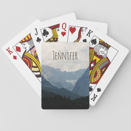 Alpine Mountains Country Nature Photo Poker Cards