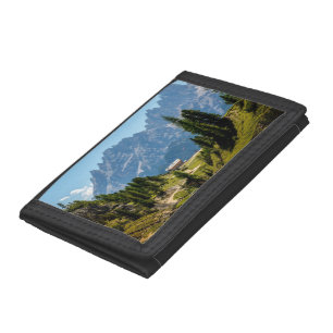 Alpine Mountains, scenic landscape photograph Trifold Wallet