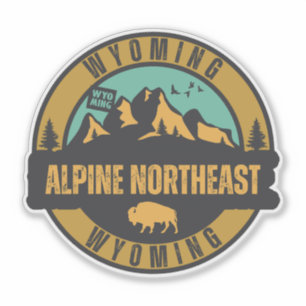 Alpine Northeast, Wyoming Sticker