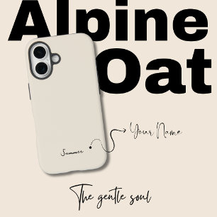 Alpine Oat Beige Aesthetic iPhone 16 Case