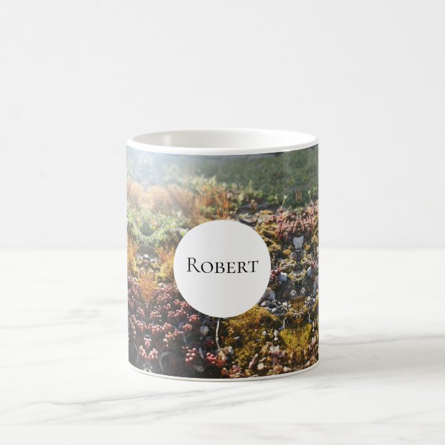 alpine plants monogram mug (Center)