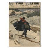Alpine postmen using ski (Front)