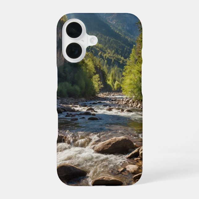 Alpine River View Iphone Case (Back)