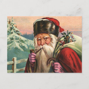 Alpine Santa Postcard