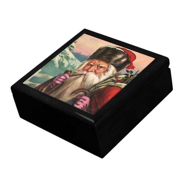 Alpine Santa Tile Gift Box (Side)