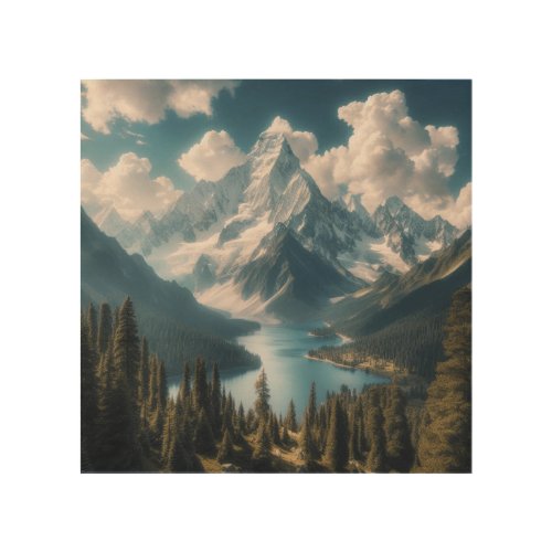 Alpine Serenity Wood Wall Art