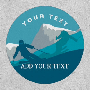  Alpine Skiers Freestyle Skiing Personalized   Patch