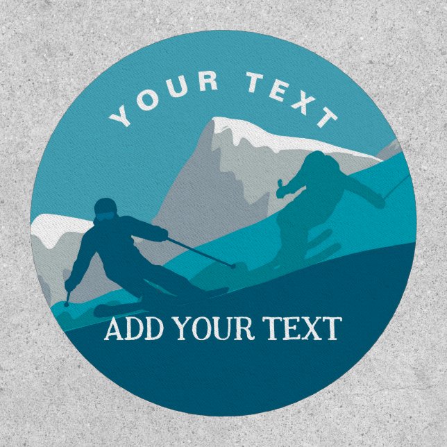  Alpine Skiers Freestyle Skiing Personalized   Patch (Front)