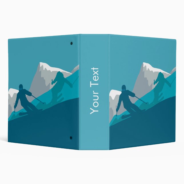  Alpine Skiing  3 Ring Binder (Background)