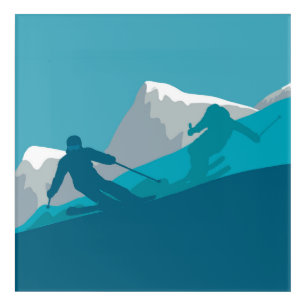 Alpine Skiing Acrylic Print