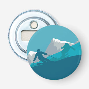 Alpine Skiing   Bottle Opener