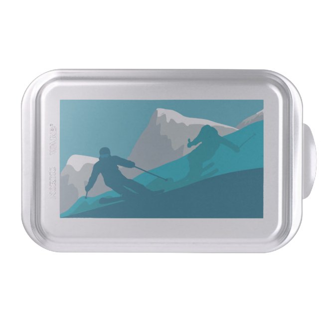  Alpine Skiing  Cake Pan (Front)