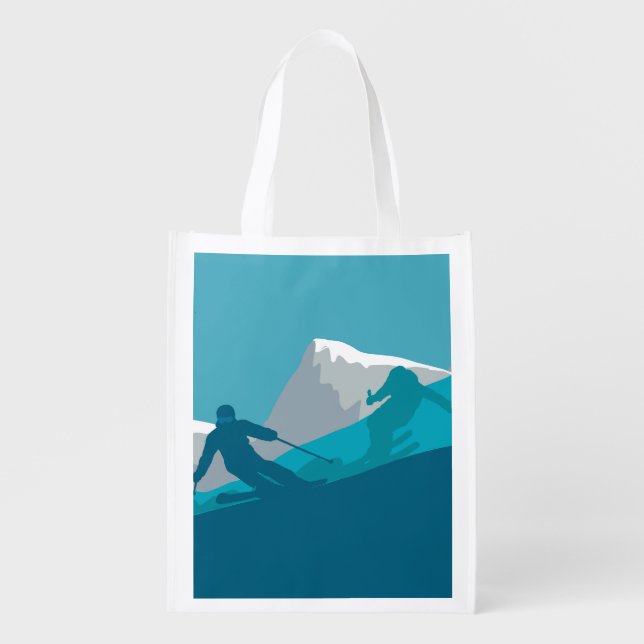 Alpine Skiing    Grocery Bag (Front)