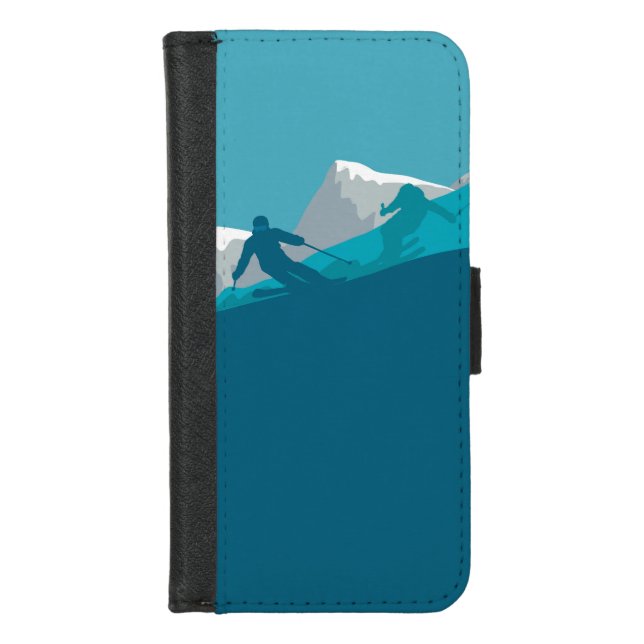Alpine Skiing   iPhone Wallet Case (Front)