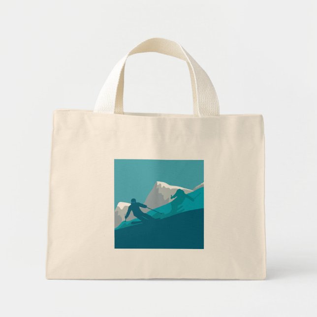 Alpine Skiing   Mini Tote Bag (Front)