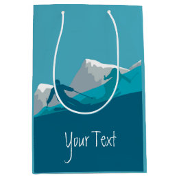 Alpine Skiing Personalized Medium Gift Bag
