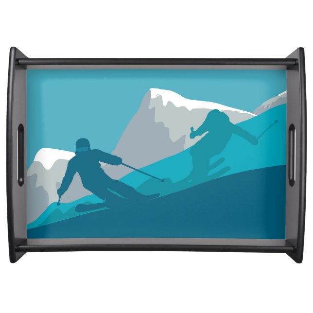  Alpine Skiing   Serving Tray (Front)
