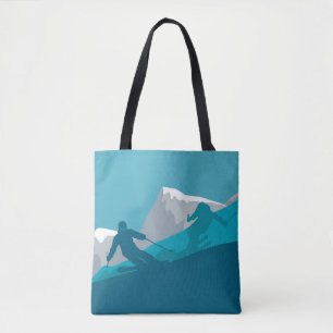 Alpine Skiing Tote Bag