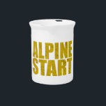 Alpine Start (Topo) Beverage Pitcher<br><div class="desc">You know the drill,  ya gotta get your butt outta bed and get on the mountain when even night critters are sleeping. It's how real climbers do business.</div>