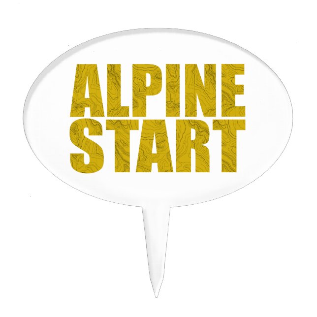 Alpine Start (Topo) Cake Topper (Front)
