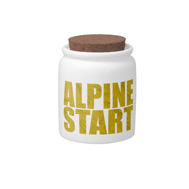 Alpine Start (Topo) Candy Jar (Front)