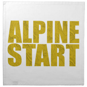 Alpine Start (Topo) Cloth Napkin