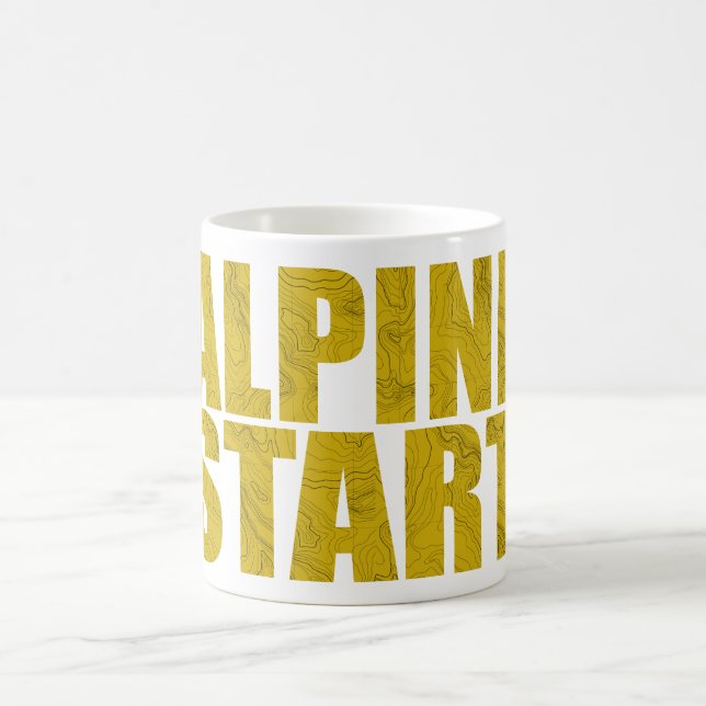 Alpine Start (Topo) Coffee Mug (Center)