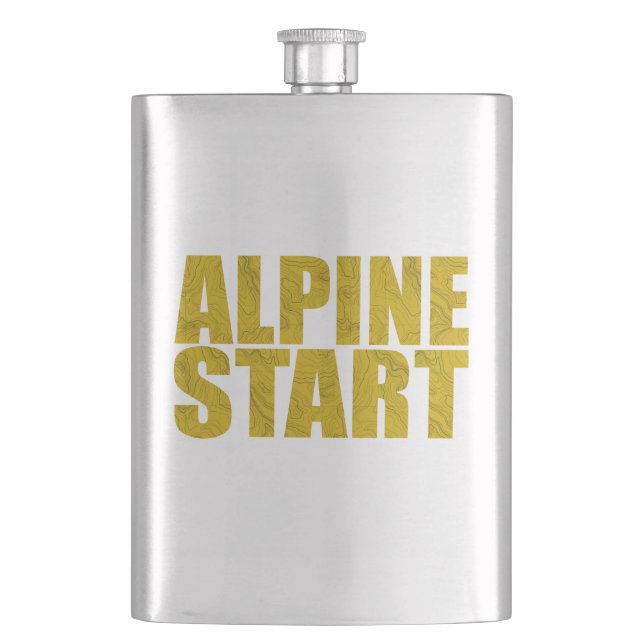 Alpine Start (Topo) Flask (Front)