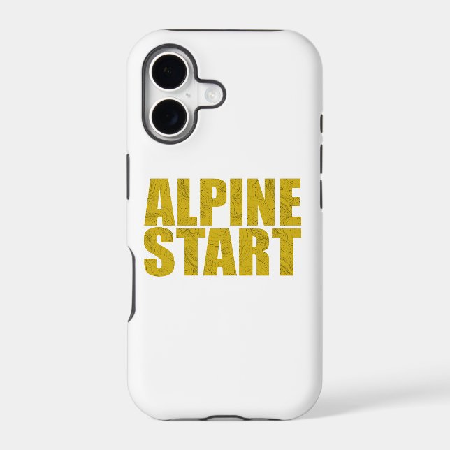 Alpine Start (Topo) Iphone Case (Back)