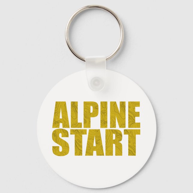 Alpine Start (Topo) Keychain (Front)