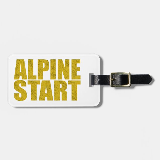 Alpine Start (Topo) Luggage Tag (Front Horizontal)