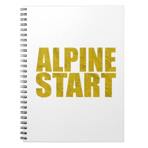 Alpine Start Topo Notebook
