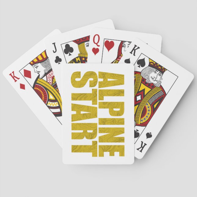 Alpine Start (Topo) Poker Cards (Back)