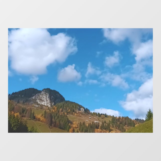 Alpine Summer - Wild Nature from Romania Window Cling (Sheet)