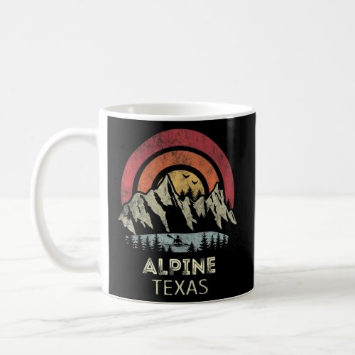Alpine Texas Mountain Sunset Sunrise Kayaking    Coffee Mug