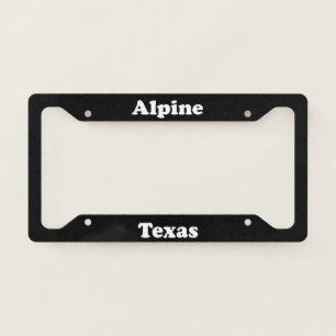 Alpine TX - LPF License Plate Frame