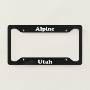 Alpine UT - LPF License Plate Frame