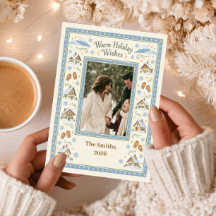 Alpine Winter Photo Christmas Holiday Card