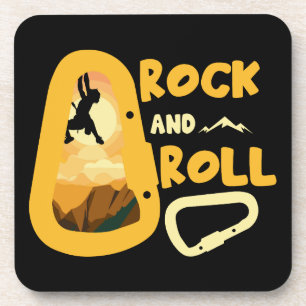 Alpinism Mountaineering High On Life Beverage Coaster