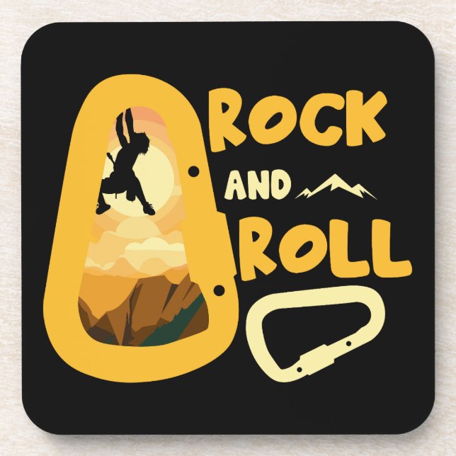 Alpinism Mountaineering High On Life Beverage Coaster (Front)