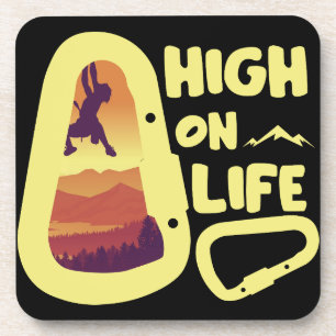 Alpinists Mountaineering  Beverage Coaster