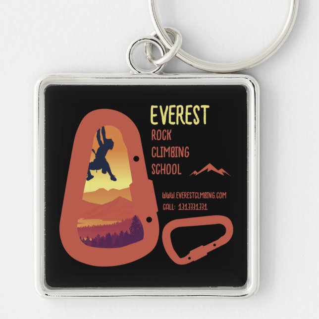 Alpinists Mountaineering  Keychain (Front)