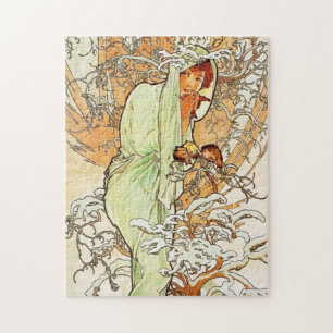 Alpohnse Mucha Winter Puzzle
