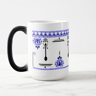 Alpona Design Blue Color Morph Mug
