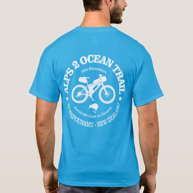 Alps 2 Ocean (cycling) T-Shirt (Back)