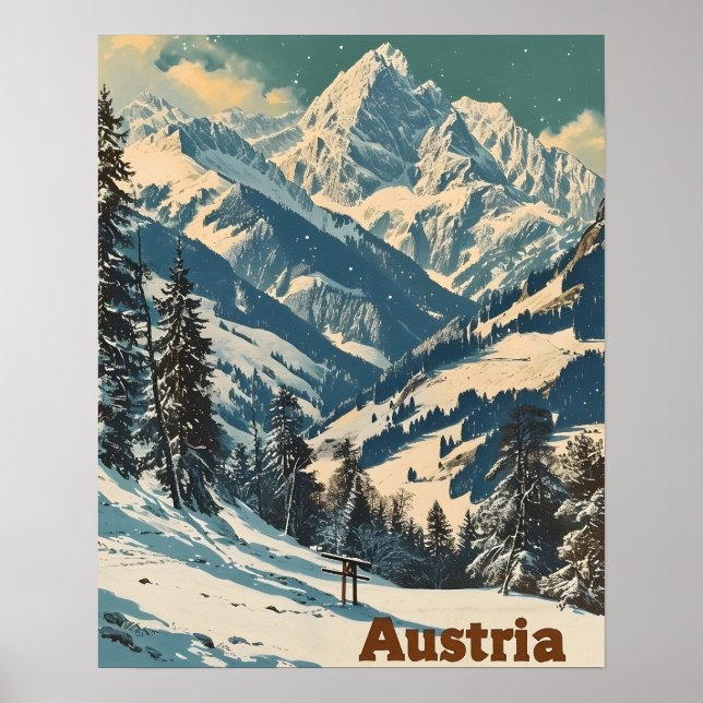 Alps Austria Vintage Poster (Front)