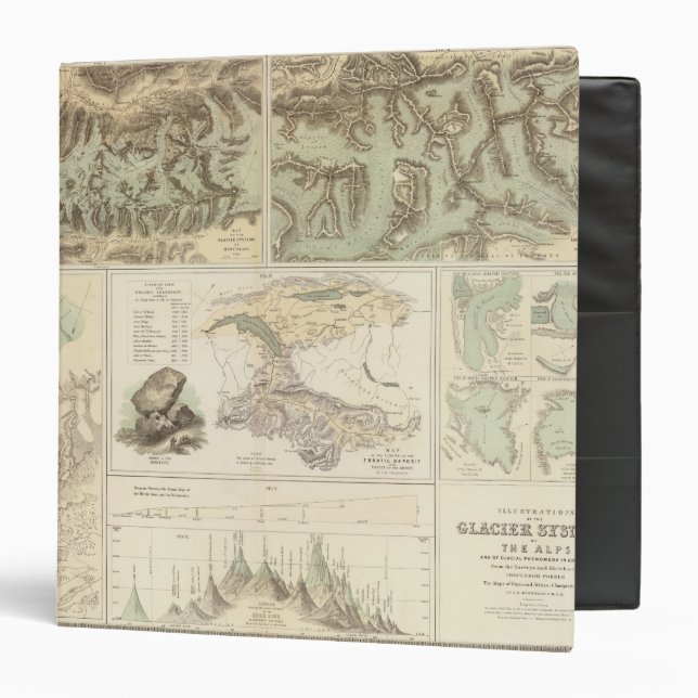 Alps glacier systems 3 ring binder (Front/Inside)
