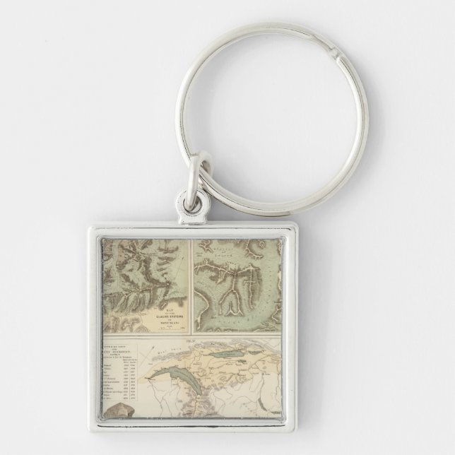 Alps glacier systems keychain (Front)